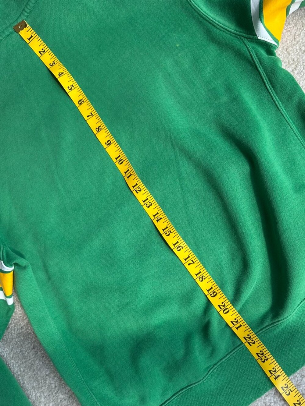 Nike Oregon Ducks Hoodie Pullover Puffy Logo Sweatshirt Green Yellow Men's Small - Picture 10 of 12